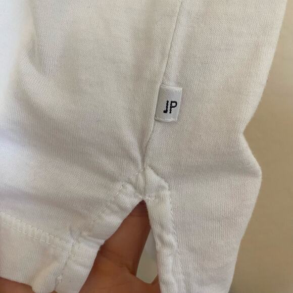 Standard James Perse Mens Supima Cotton Jersey Polo Size 5 XXL 2XL Basic White - Picture 6 of 6